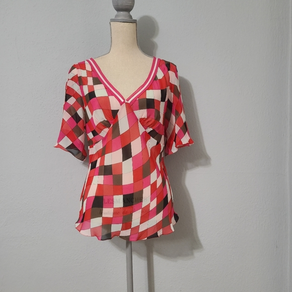 The Limited Y2K Silk Blouse Size Large